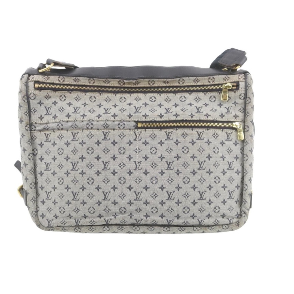 LOUIS VUITTON Blue  Monogram Mini Lin Sac A Langer Diaper Bag- RARE - Picture 2 of 10